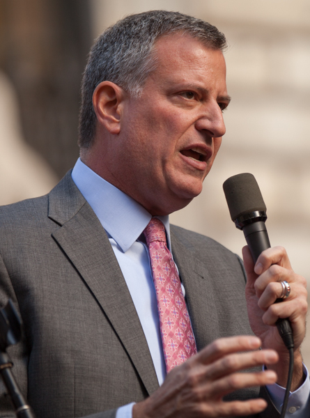 NYC Mayor Bill de Blasio;