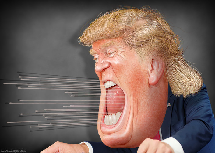 Donald Trump Screaming;