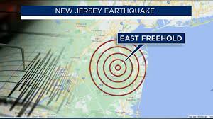 A 3.1 magnitude earthquake pinged in East Freehold, New Jersey on Wednesday morning;
