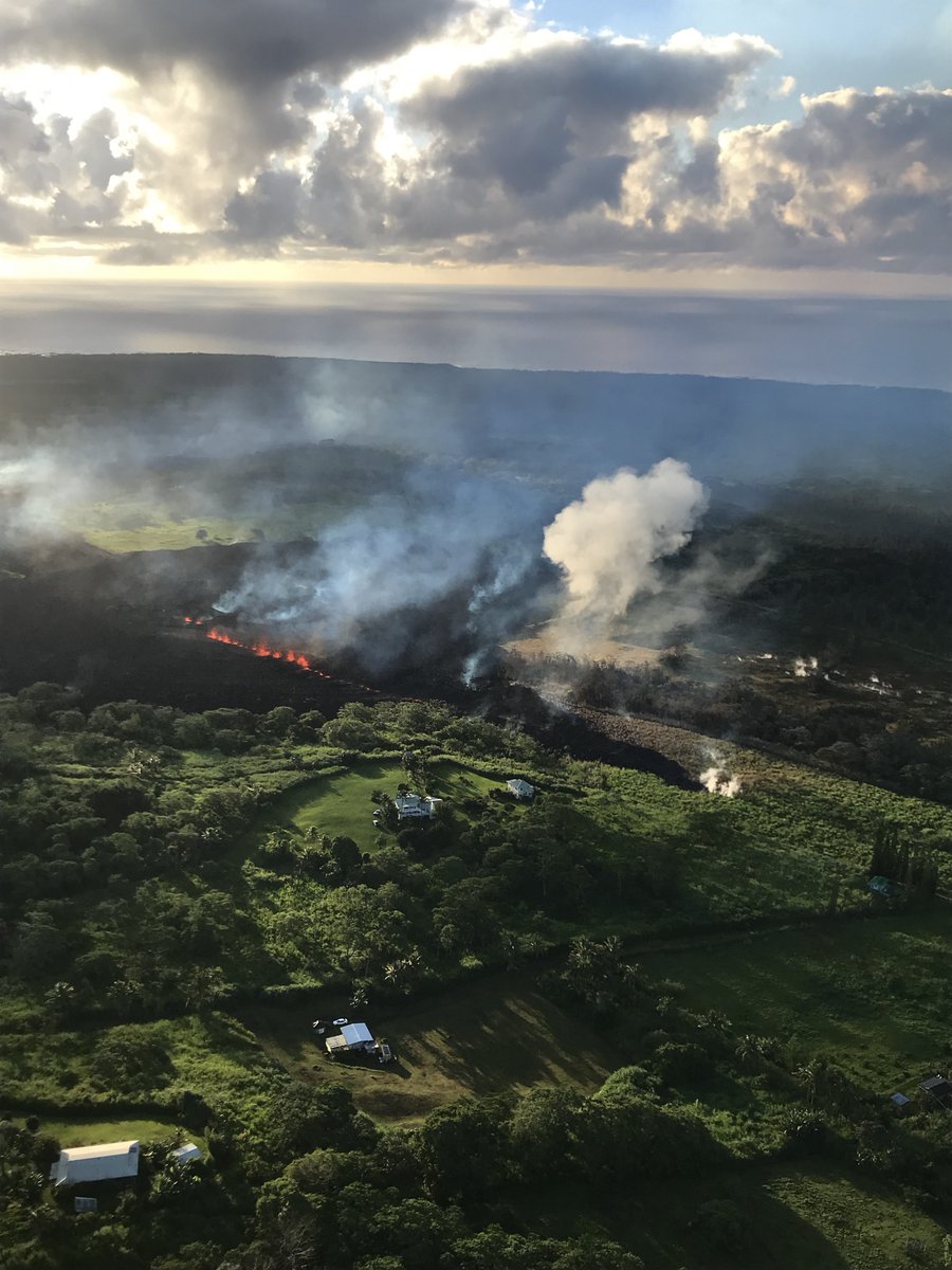Hawaii Kilauea Volcano Smoke;