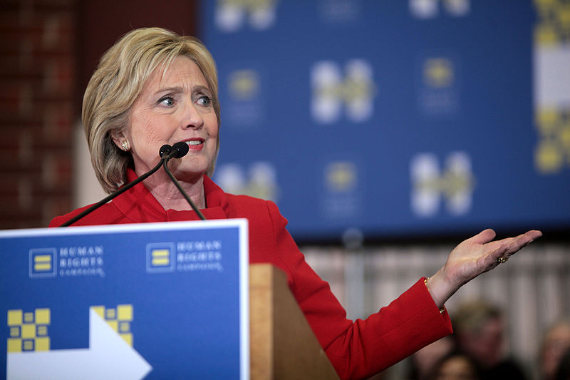 Hillary Clinton in Iowa;