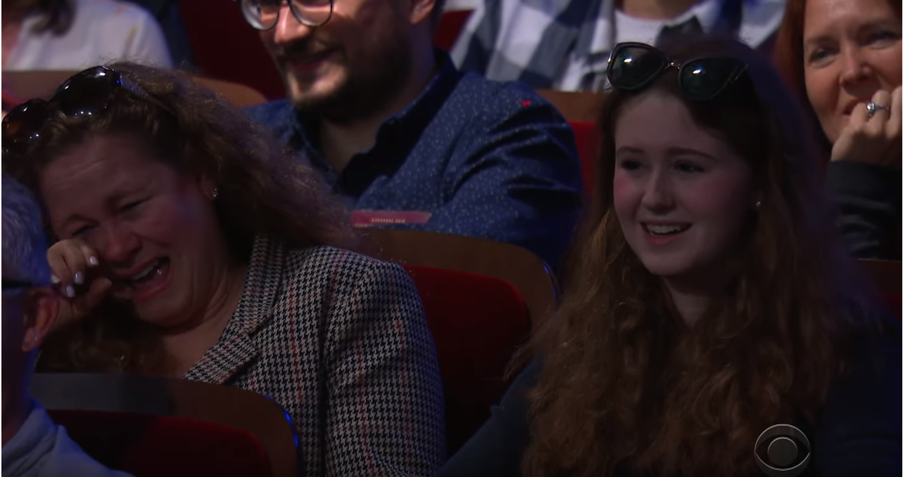 LSSC Audience laughing at Comedian Daniel Simonsen's jokes;