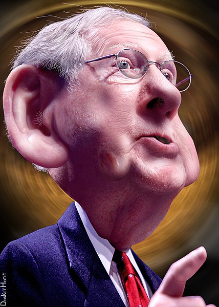 Mitch McConnell Caricature;