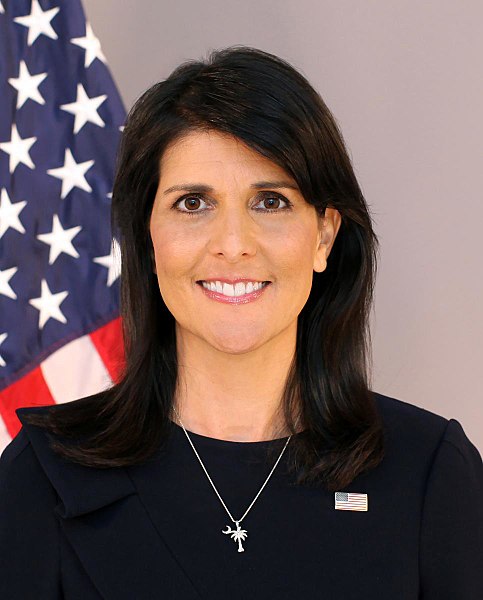 US Ambassador to UN Nikki Haley;