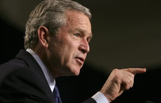 President George W Bush;