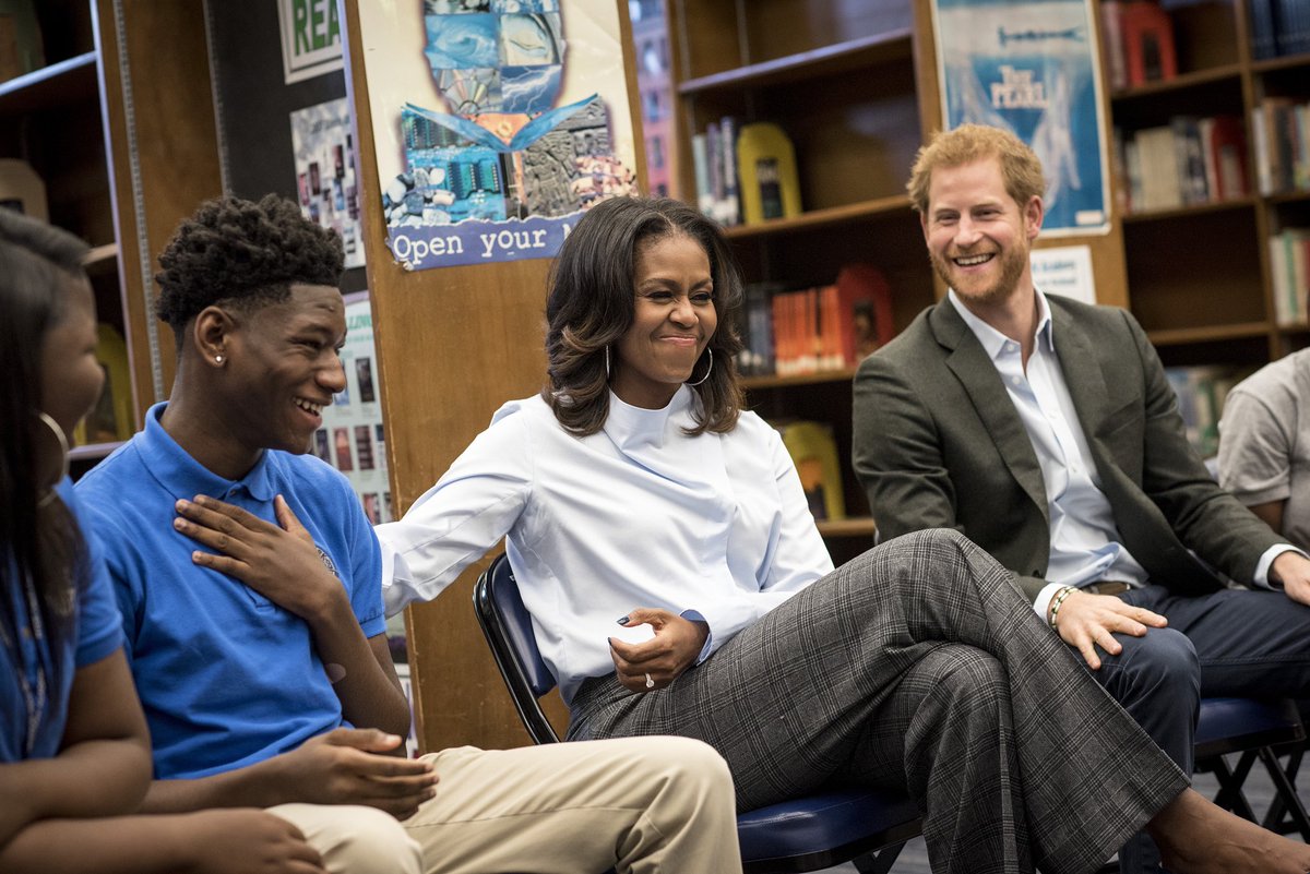 Prince Harry Michelle Obama;