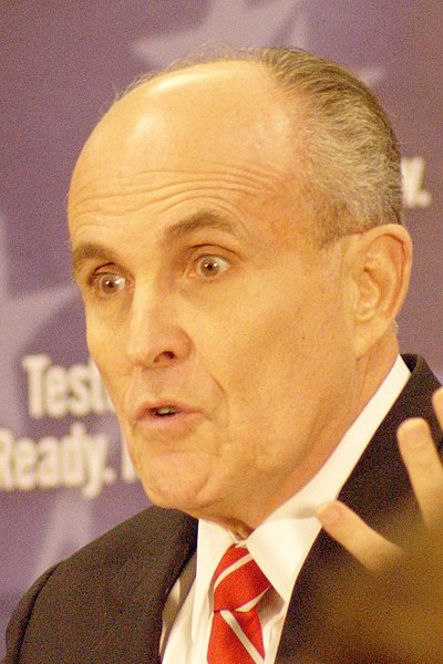 Rudy Giuliani Wide Eyed Looking