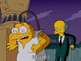 Mr Burns Simpson Whuppin Ass;