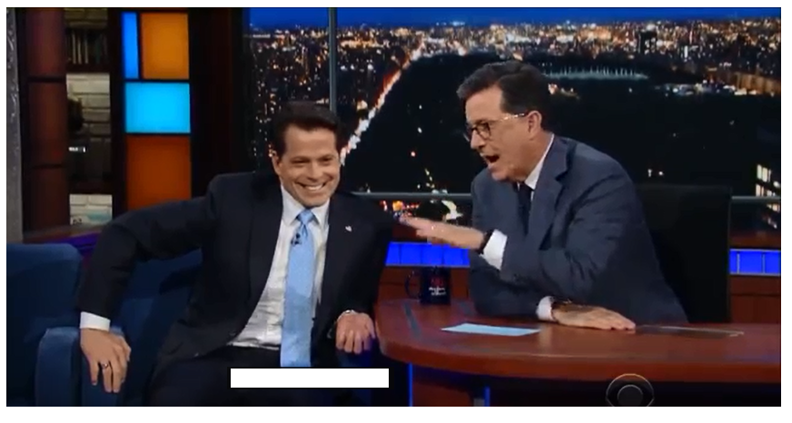 Stephen Colbert Anthony Scaramucci;