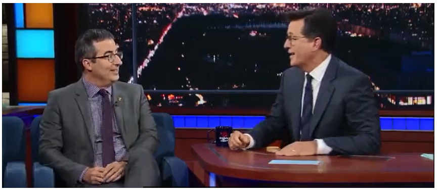 Stephen Colbert John Oliver;