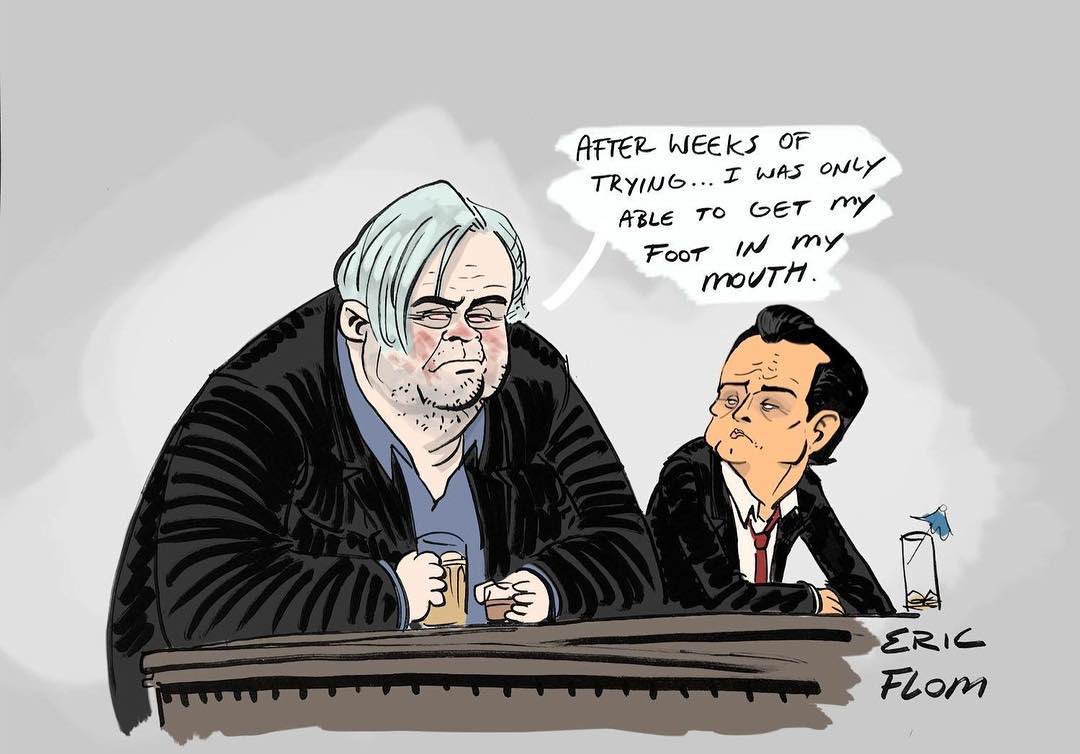 Steve Bannon Cartoon;