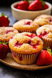 Strawberry Muffins ;