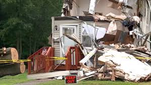 The Ramirez Family's house was split in two by a treed that fell on top of it during Tropical Storm Isaias;