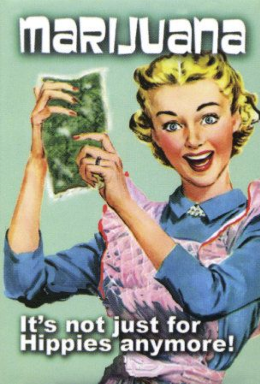 House Wife with Marijuana Bag;